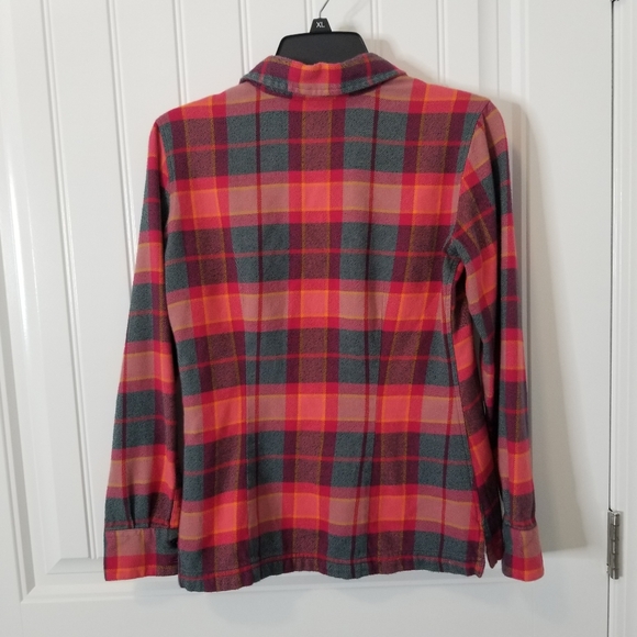 Patagonia W's Long-Sleeved Fjord Flannel Shirt Organic Cotton Size 0 - Picture 6 of 7